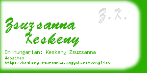 zsuzsanna keskeny business card